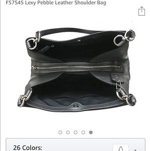 Coach Lexus pebble shoulder bag